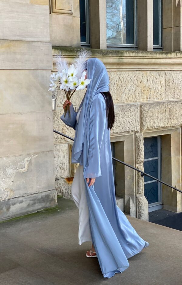 Ice Blue Abaya - Image 4